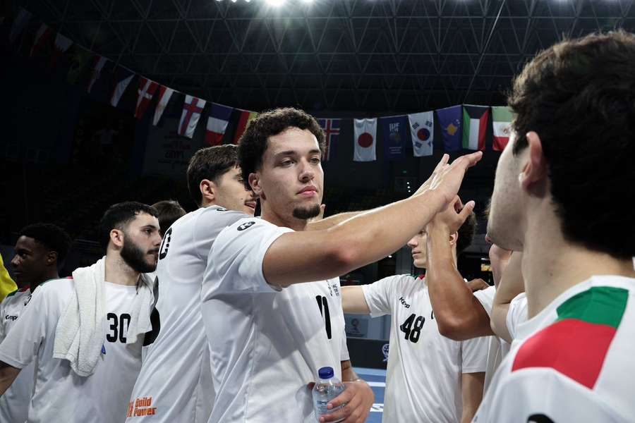 Jogadores portugueses celebram triunfo Jogadores portugueses celebram triunfo