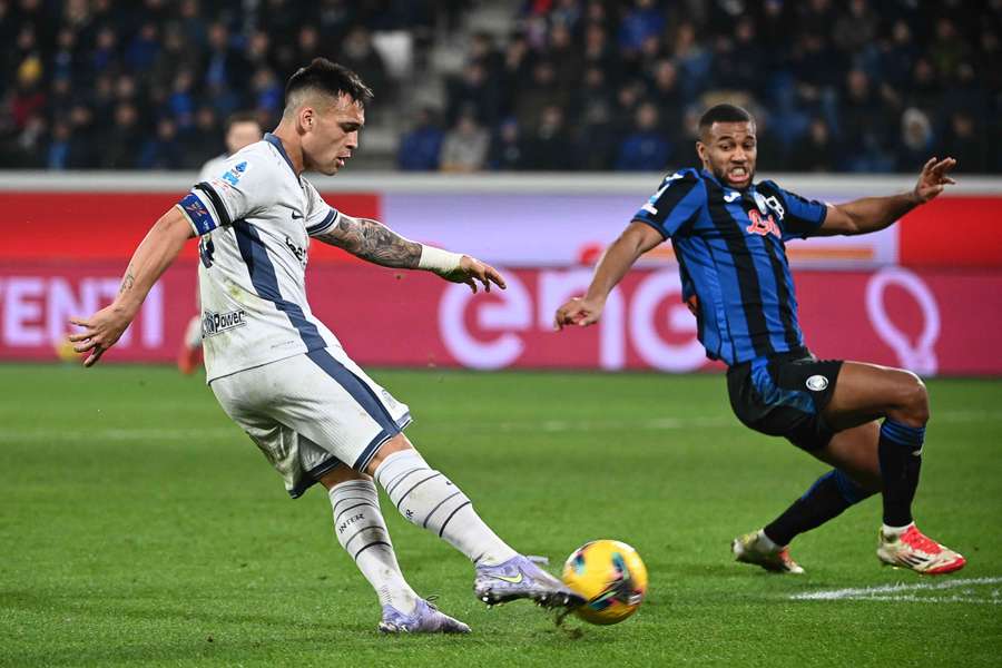 Lautaro e Hien durante l'ultimo Atalanta-Inter Lautaro e Hien durante l'ultimo Atalanta-Inter