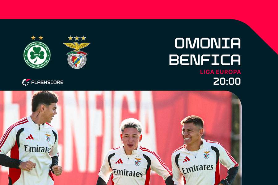 Benfica prepara deslocação a Chipre Benfica prepara deslocação a Chipre