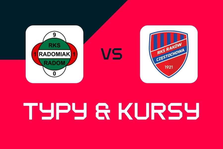Radomiak Radom - Raków Częstochowa: Typy bukmacherskie, najlepsze kursy i zakłady (Ekstraklasa)