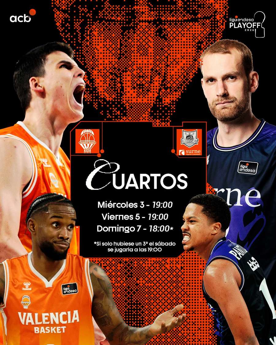 Cruce de cuartos de final: Valencia Basket-Surne Bilbao Basket Cruce de cuartos de final: Valencia Basket-Surne Bilbao Basket