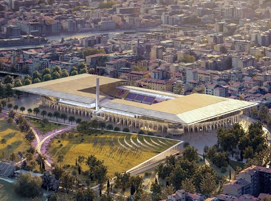 Stadio Artemio Franchi w docelowej formie po przebudowie