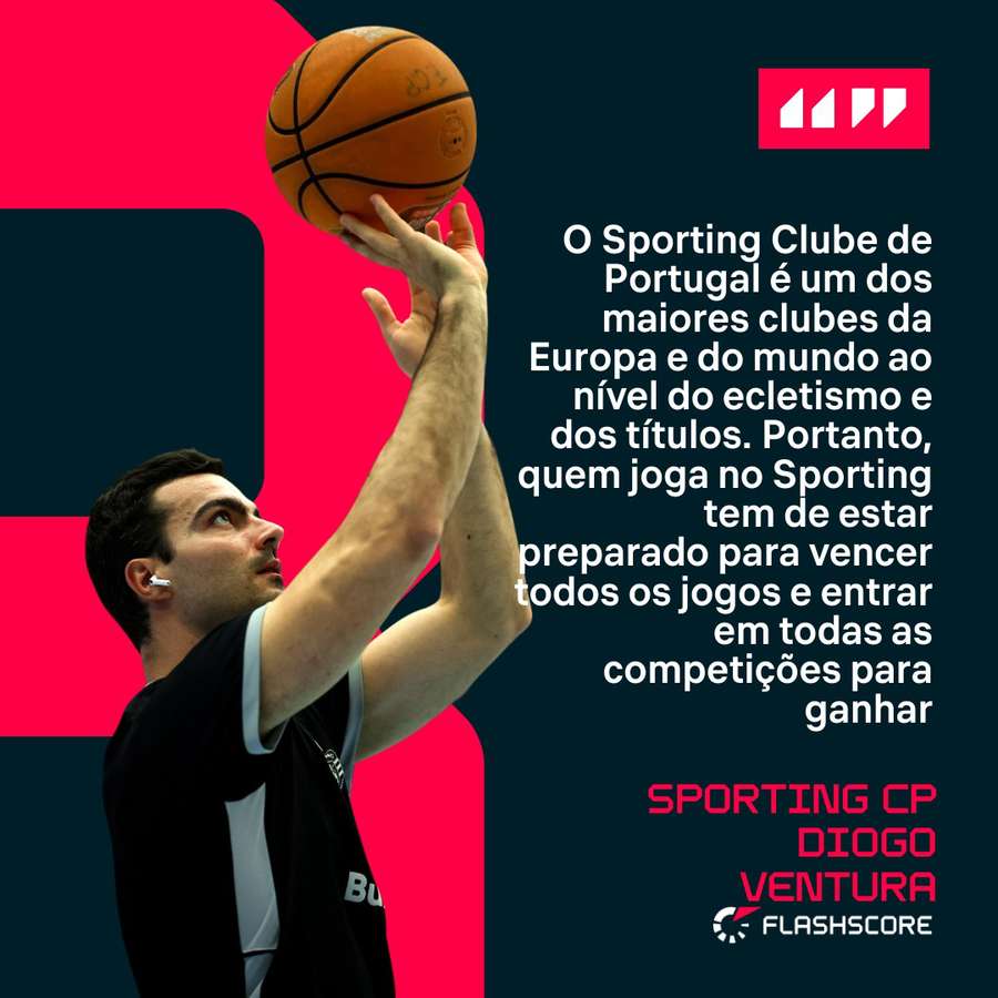 Diogo Ventura é o capitão da equipa de basquetebol do Sporting Diogo Ventura é o capitão da equipa de basquetebol do Sporting