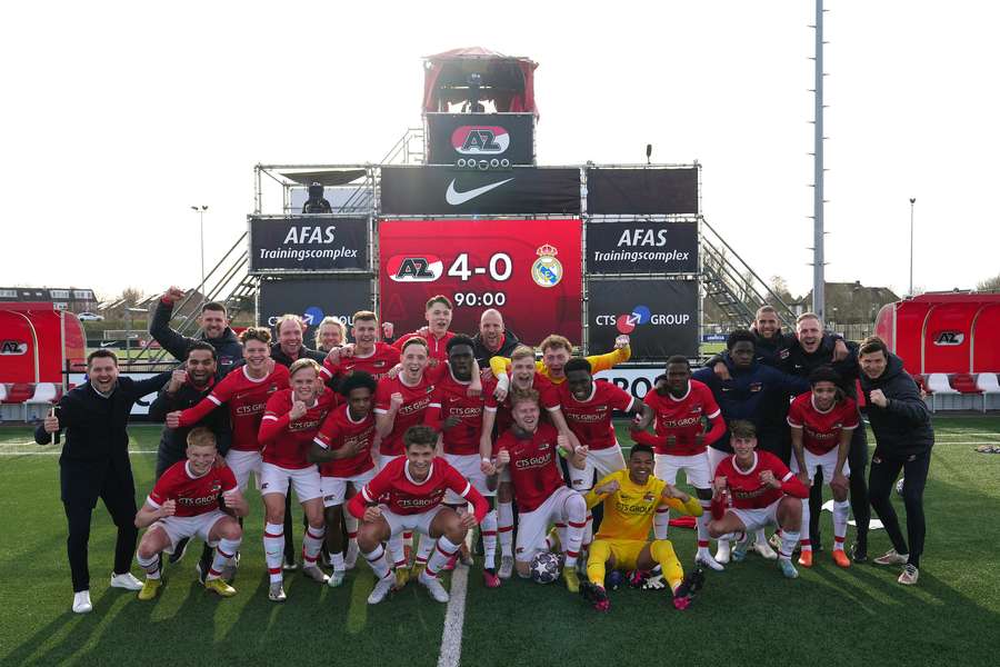 O AZ Alkmaar celebrou a passagem às meias-finais da Youth League
