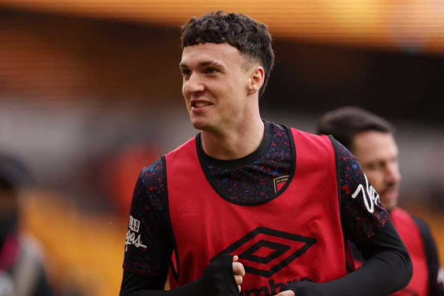 Álex Jiménez antes do jogo