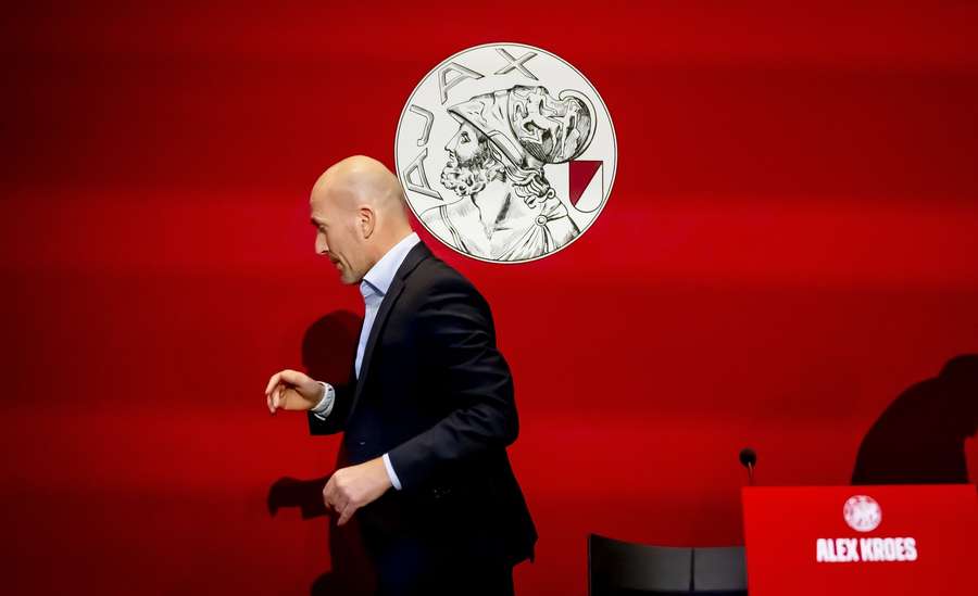 Alex Kroes at Ajax's stakeholders' meeting Alex Kroes at Ajax's stakeholders' meeting