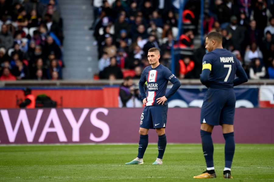 Marco Verratti ce dimanche après la défaite du PSG face à Rennes.