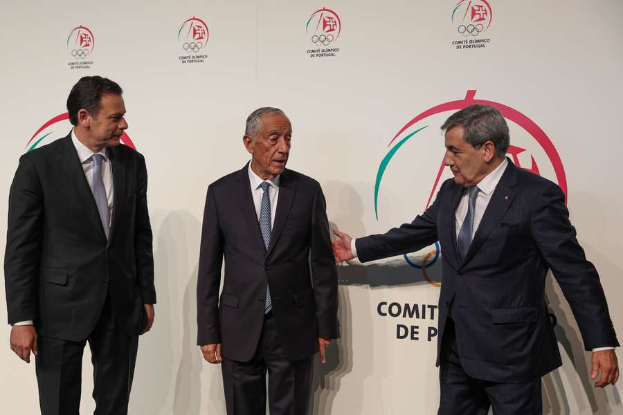 Fernando Gomes com Luís Montenegro e Marcelo Rebelo de Sousa