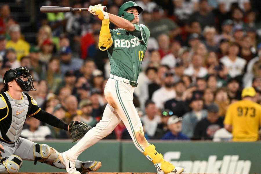 Boston Red Sox's Ramon Anthony hits a home run (2025) Boston Red Sox's Ramon Anthony hits a home run (2025)