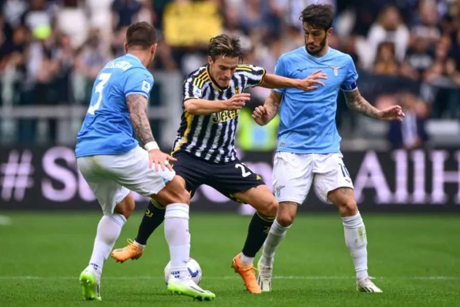 Fagioli en un Juventus-Lazio