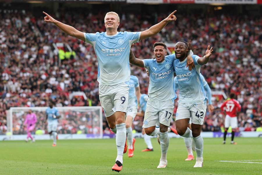 Haaland je historicky najlepším strelcom manchesterských derby. Haaland je historicky najlepším strelcom manchesterských derby.