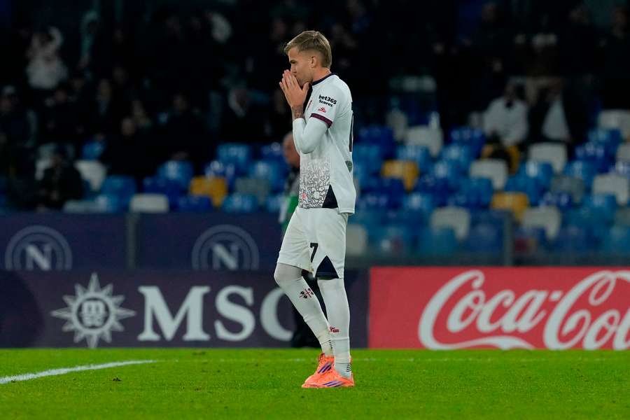Mattia Felici durante il match col Napoli