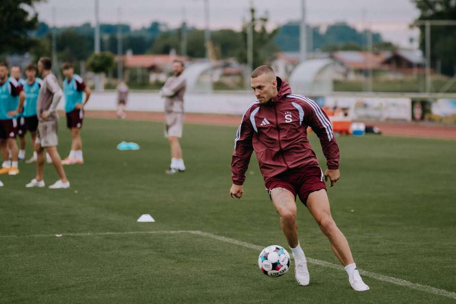 Lukáš Haraslín na soustředění v Grassau.
