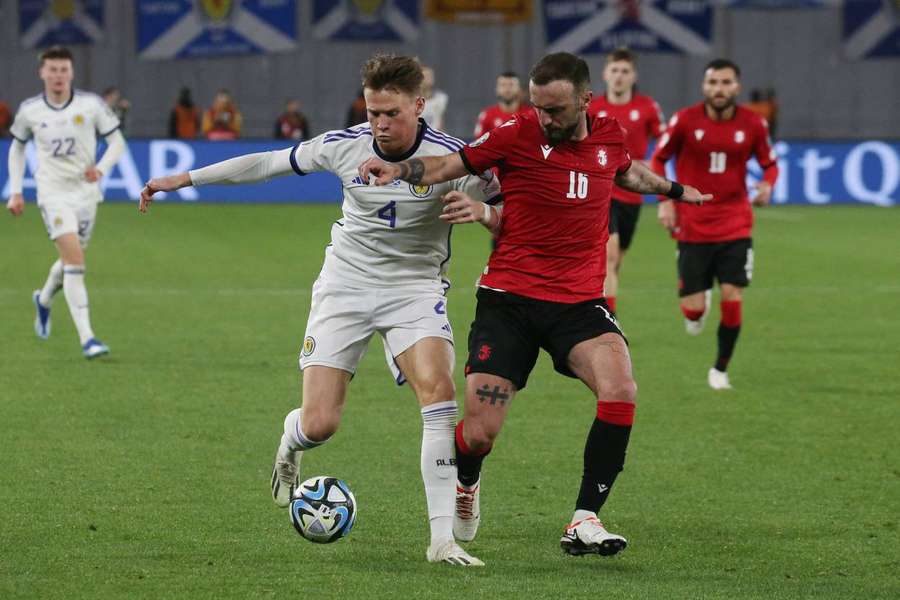 Scotland's McTominay in action