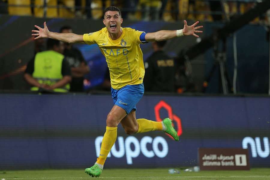 Cristiano Ronaldo célèbre pour Al Nassr