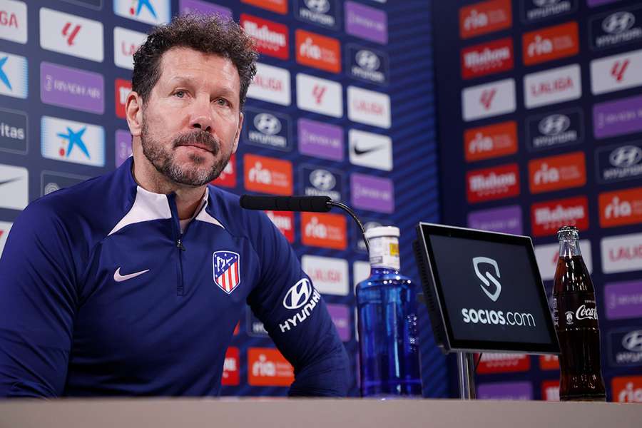 Simeone, en rueda de prensa