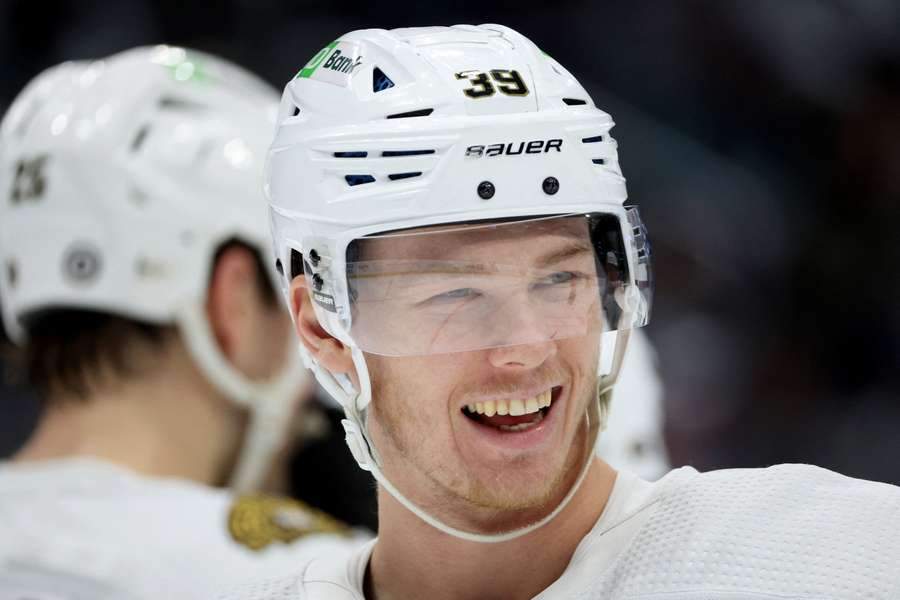 Boston Bruins centre Morgan Geekie smiles in a game against his former team - the Seattle Kraken  (2024)