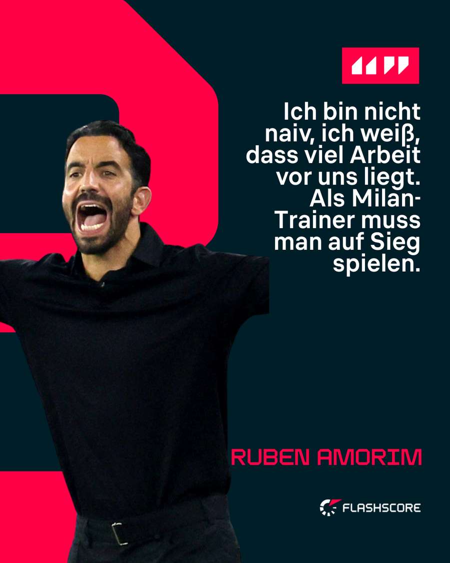 Amorim ist sich der großen Herausforderung bewusst