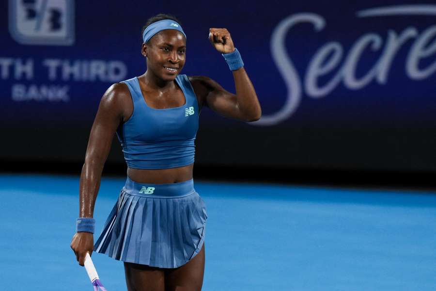 Gauff celebra su victoria