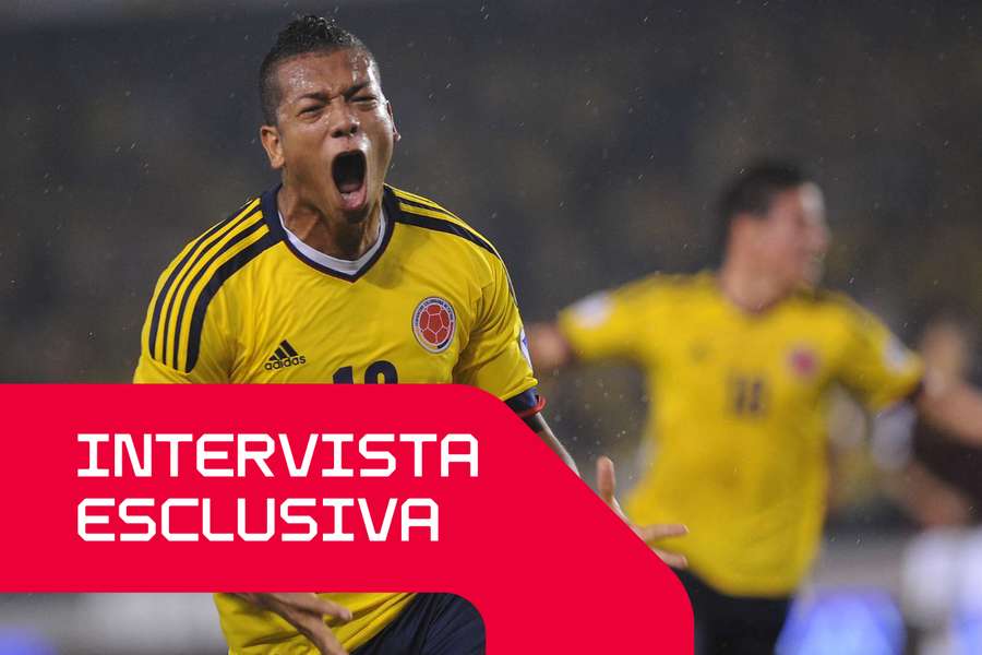 Fredy Guarín festeggia con la Colombia Fredy Guarín festeggia con la Colombia