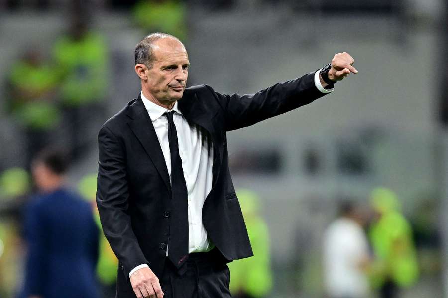 Massimiliano Allegri on the touchline