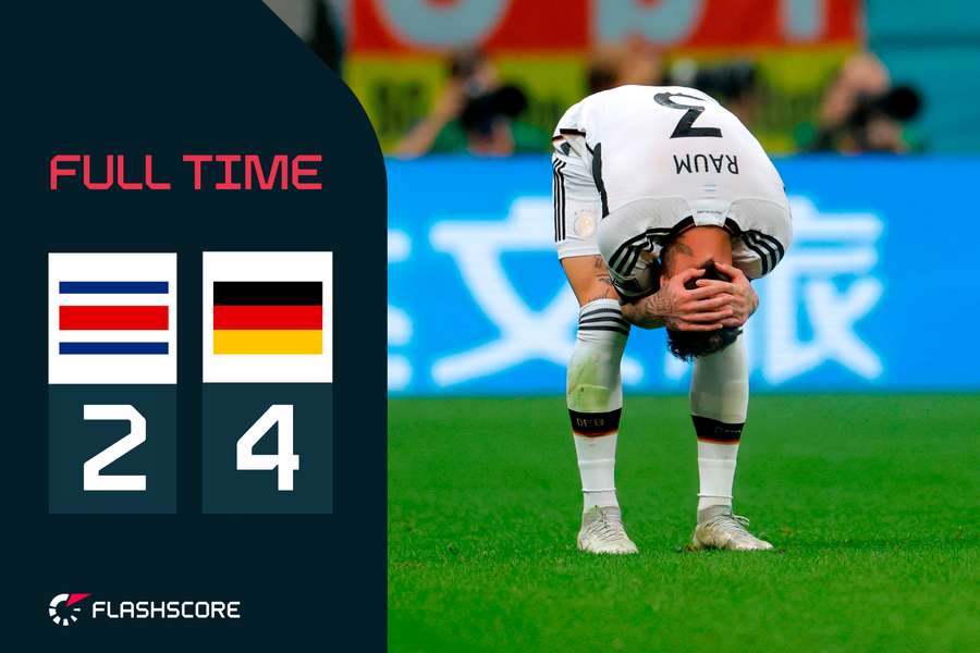 Germany and Costa Rica failed to qualify for the last 16 of the World Cup