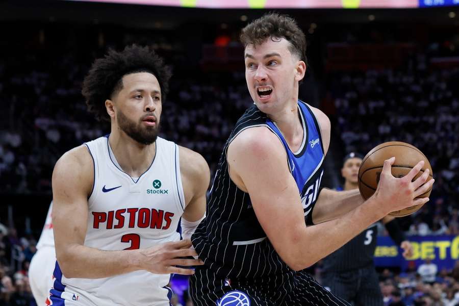 Cade Cunningham und Franz Wagner im ersten Spiel.