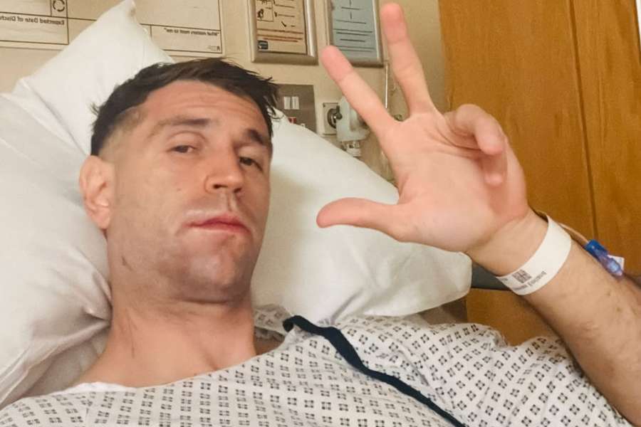 Dibu Martínez, desde el hospital Dibu Martínez, desde el hospital