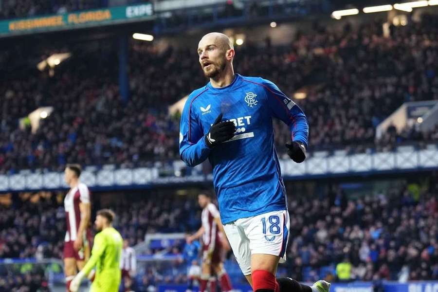 Vávlav Černý dal devátý ligový gól za Rangers.