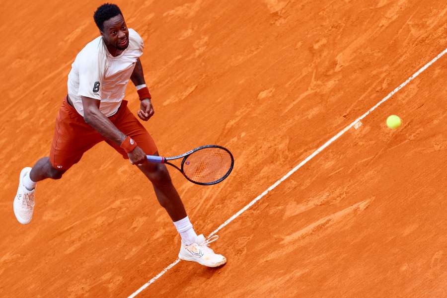 Monfils in action Monfils in action