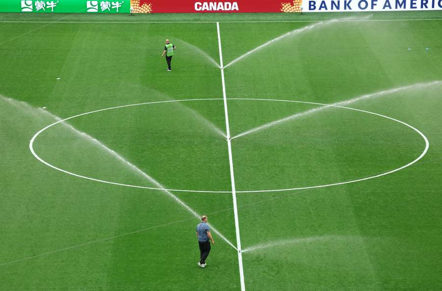Il manto erboso dello stadio di Vancouver