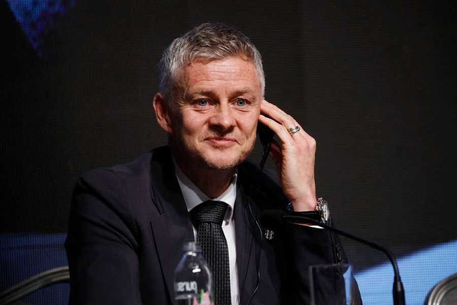 New Besiktas coach Ole Gunnar Solskjaer during his press conference