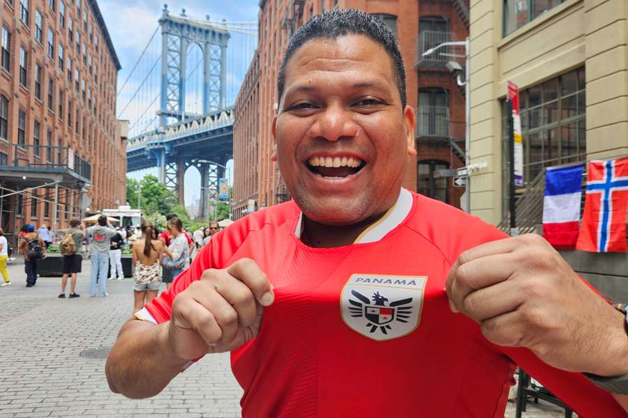 Ariel travelled to New York with his wife Lena to watch Panama take on England