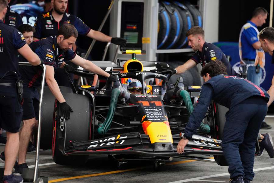 Formel 1 GP Österreich: Sergio Perez (Red Bull) musste bereits nach Q1 in der Garage bleiben.