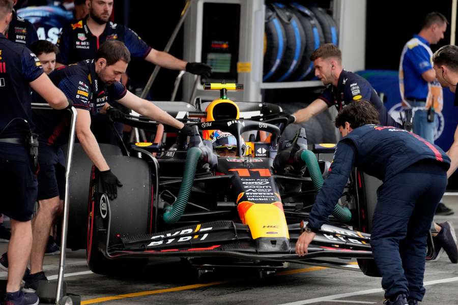 Formel 1 GP Österreich: Sergio Perez (Red Bull) musste bereits nach Q1 in der Garage bleiben.