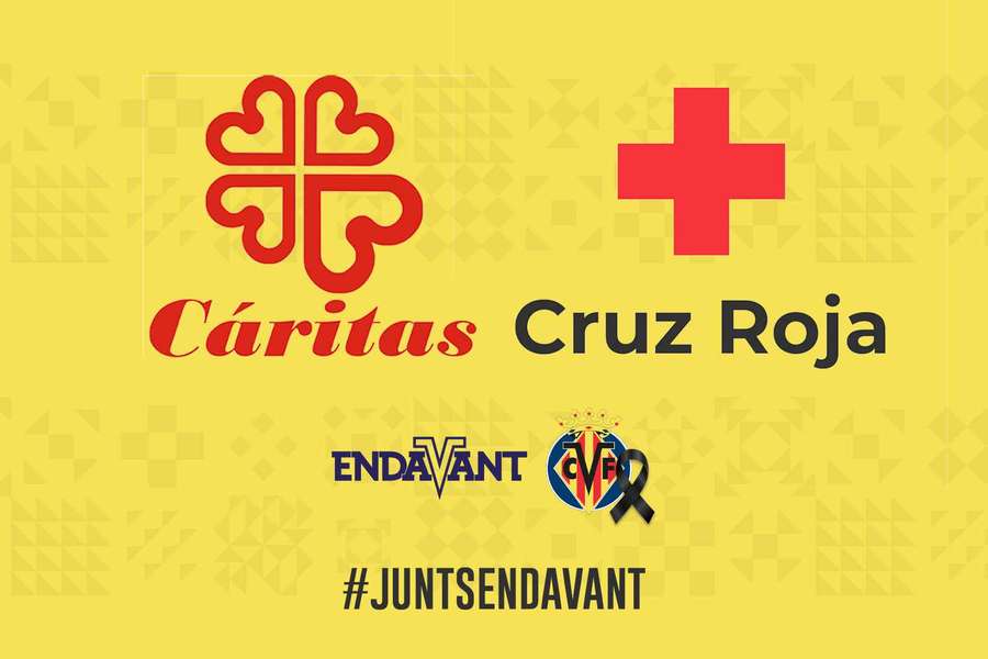 Villarreal trabalhará em conjunto com a Cáritas e a Cruz Vermelha