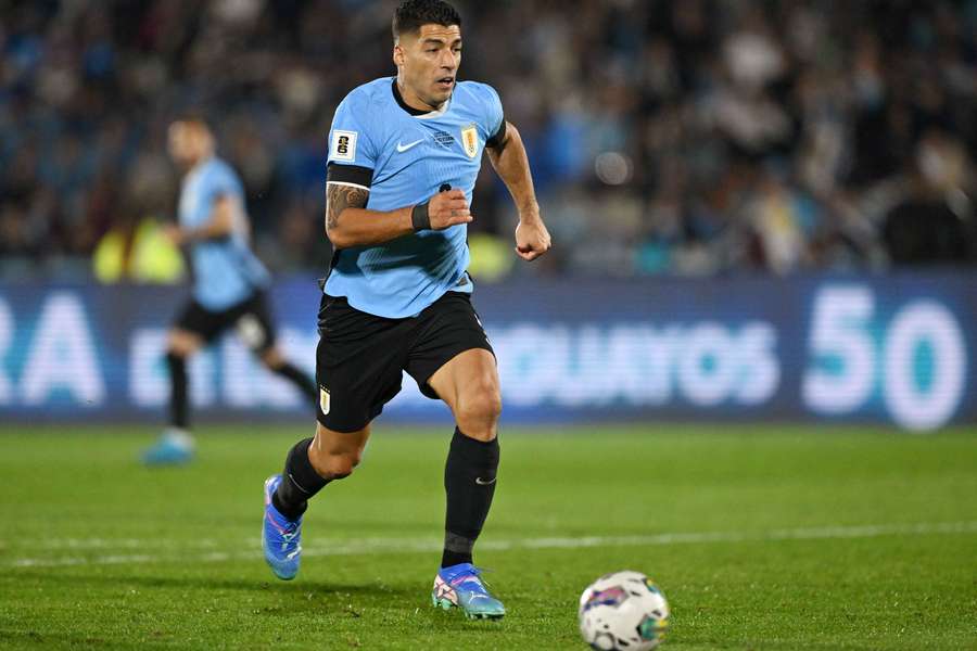 Luis Suárez, con Uruguay