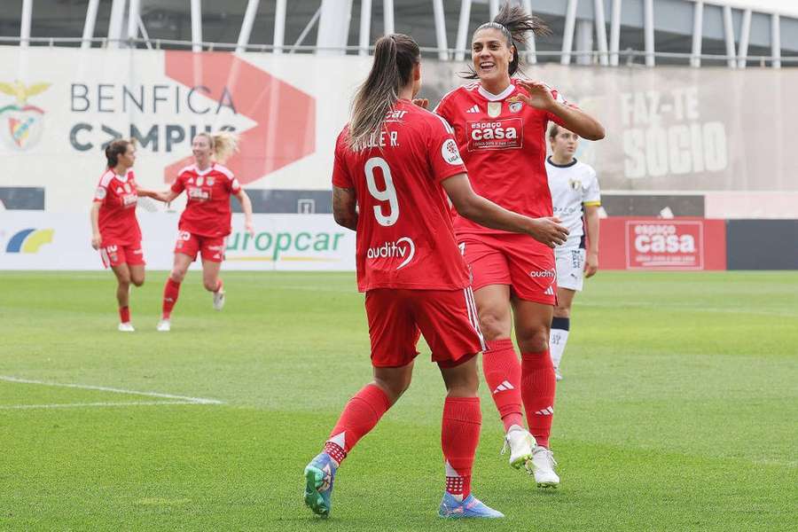 Nycole e Martín-Prieto, uma parceria de sucesso no ataque do Benfica