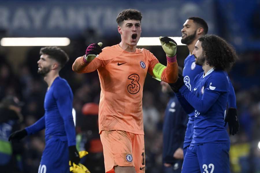 Kepa Arrizabalaga viert met Chelsea een Champions League-overwinning op Borussia Dortmund