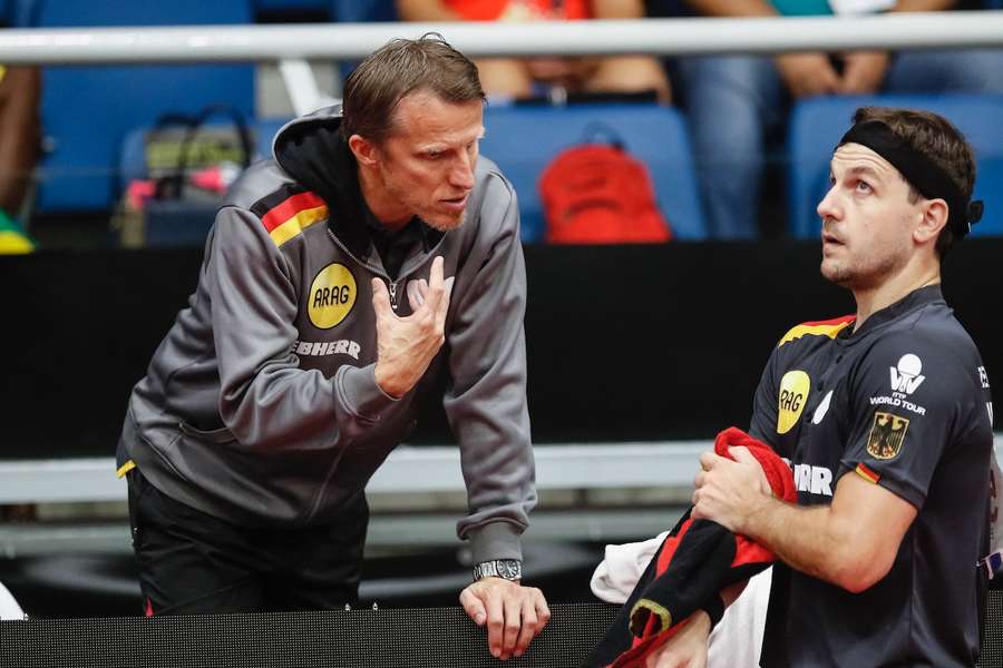 Trainer Jörg Roßkopf und Ikone Timo Boll pflegen seit Jahren ein enges Verhältnis.