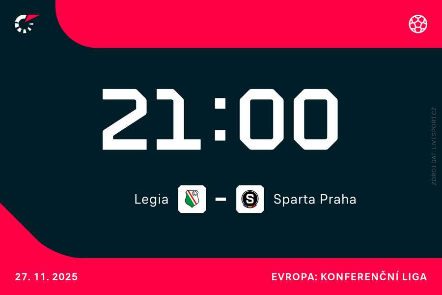 Legia se ve čtvrtek večer představí doma proti Spartě.