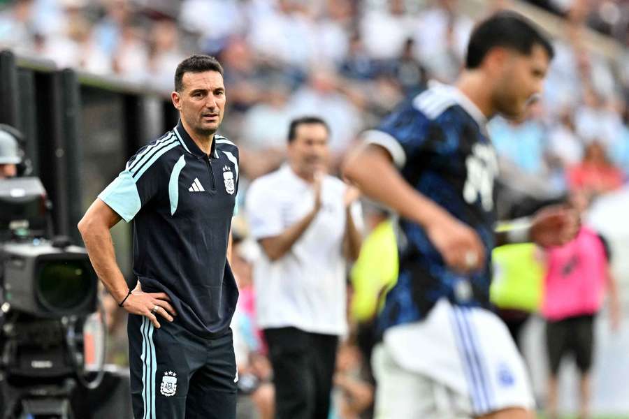 Scaloni, en el último amistoso de Argentina Scaloni, en el último amistoso de Argentina