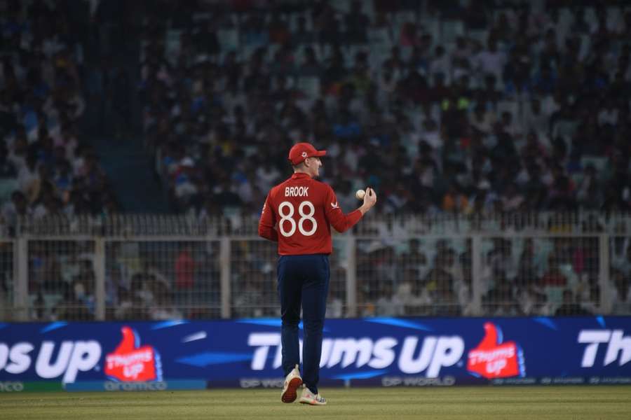 Brook in action for England