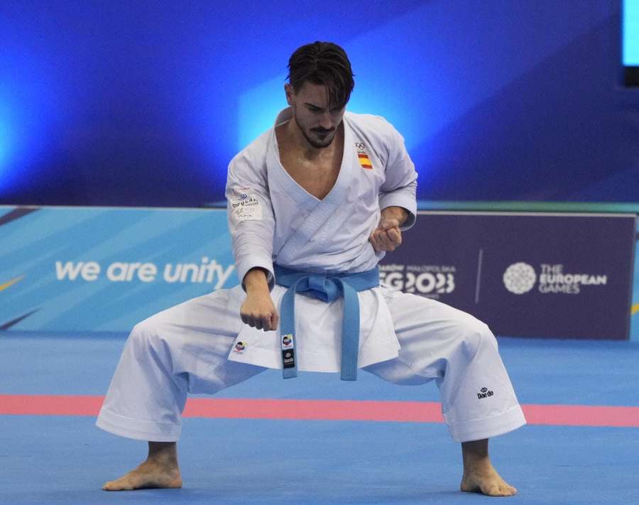 Damián Quintero, concentrado en la final de los Juegos Europeos