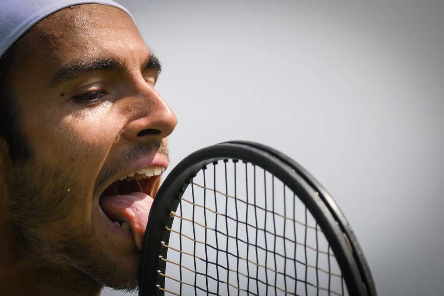 Lorenzo Musetti genießt seinen Auftritt in Wimbledon.