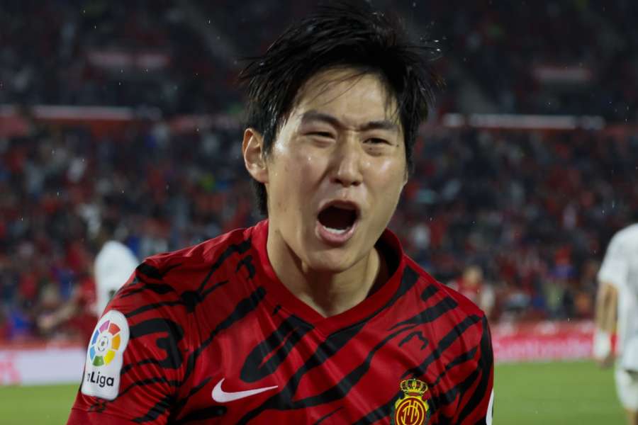 Lee Kang-in in het shirt van RCD Mallorca