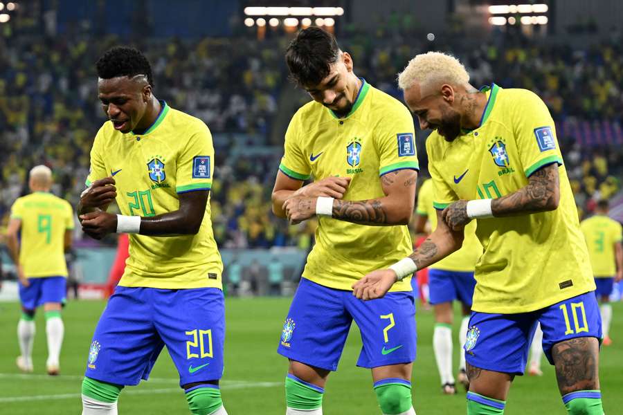 Brazil remain the favourites after thumping South Korea in the last round