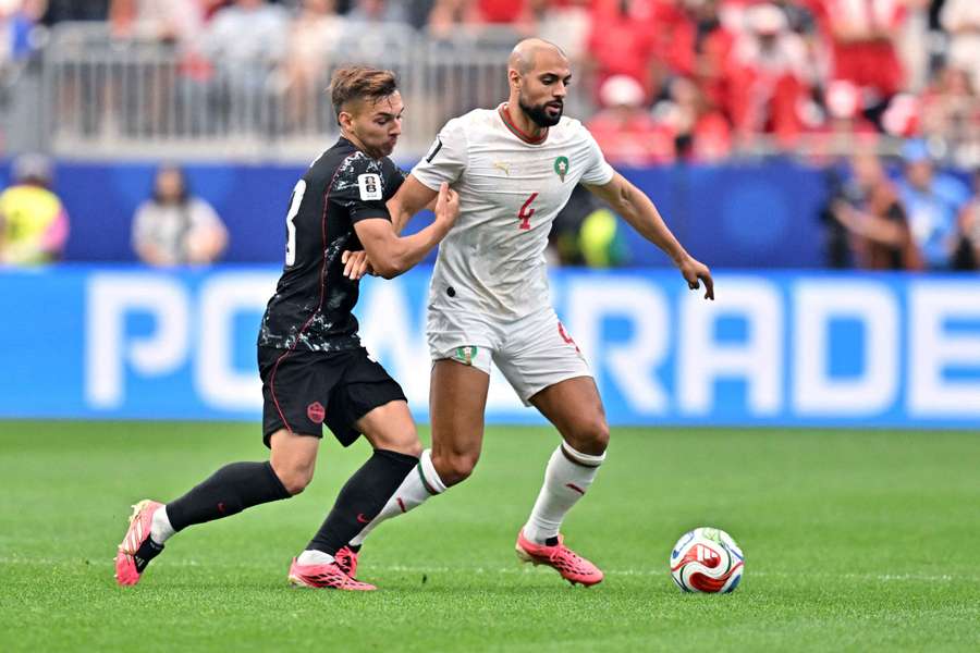 Morocco's Sofyan Amrabat in action during the World Cup