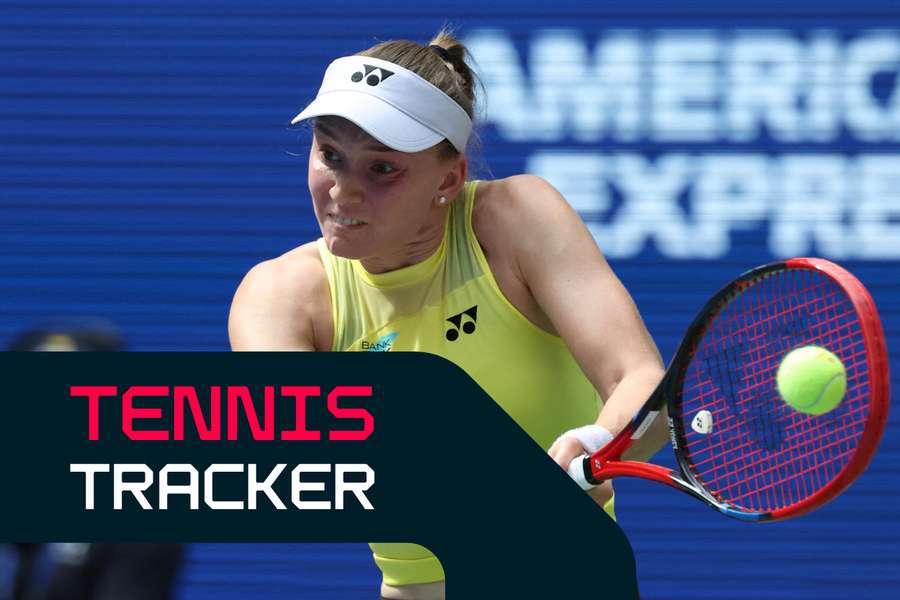 Elena Rybakina in action at the US Open. Elena Rybakina in action at the US Open.