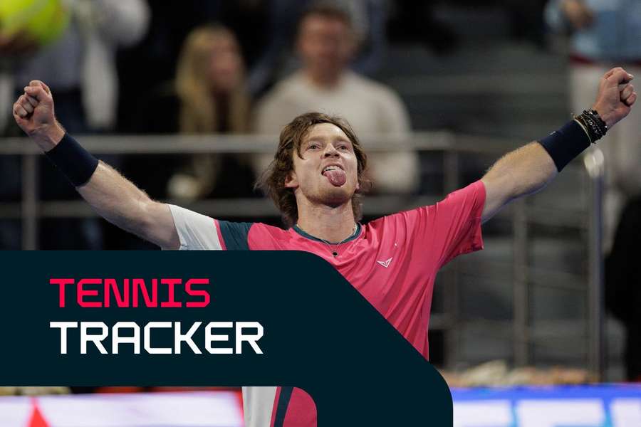 Andrey Rublev is into the Doha final for the third time